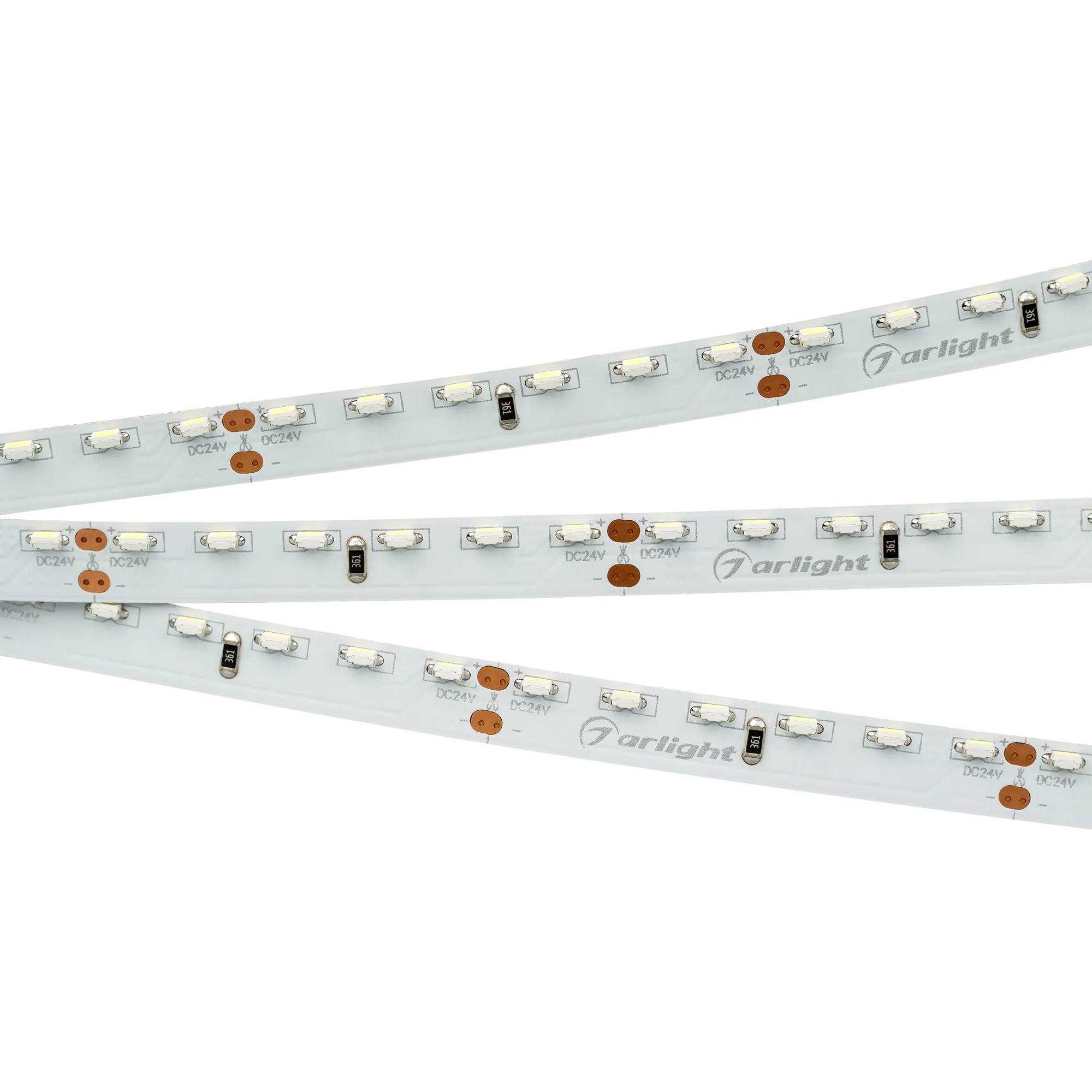 Лента светодиодная RS 2-5000 24V Day5000 2x (3014, 120 LED/m, LUX) (Arlight, 9.6 Вт/м, IP20)
