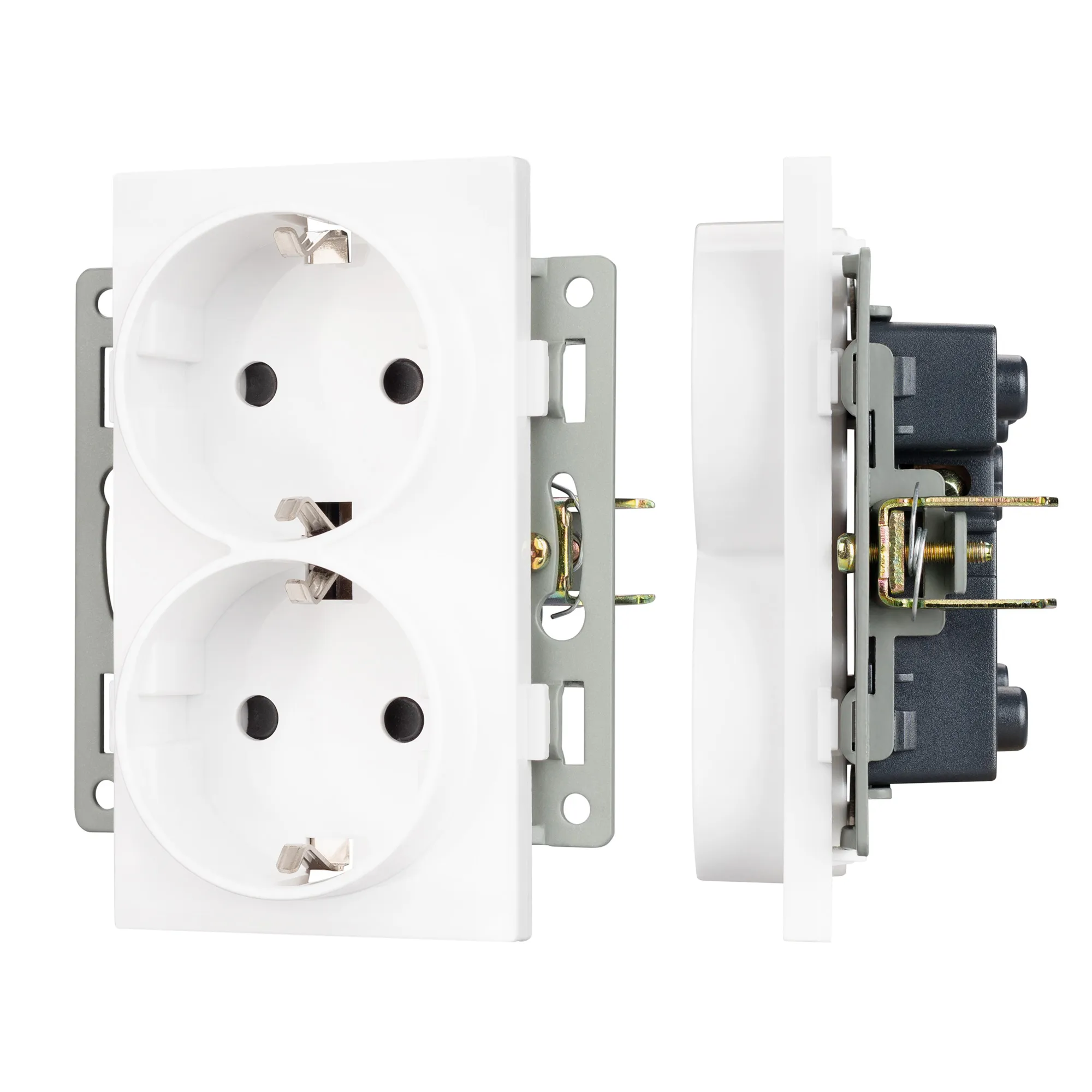 Механизм электрической розетки SCT-MEUD-PL-WH (250V, 16A) (Arlight, -) - изображение товара