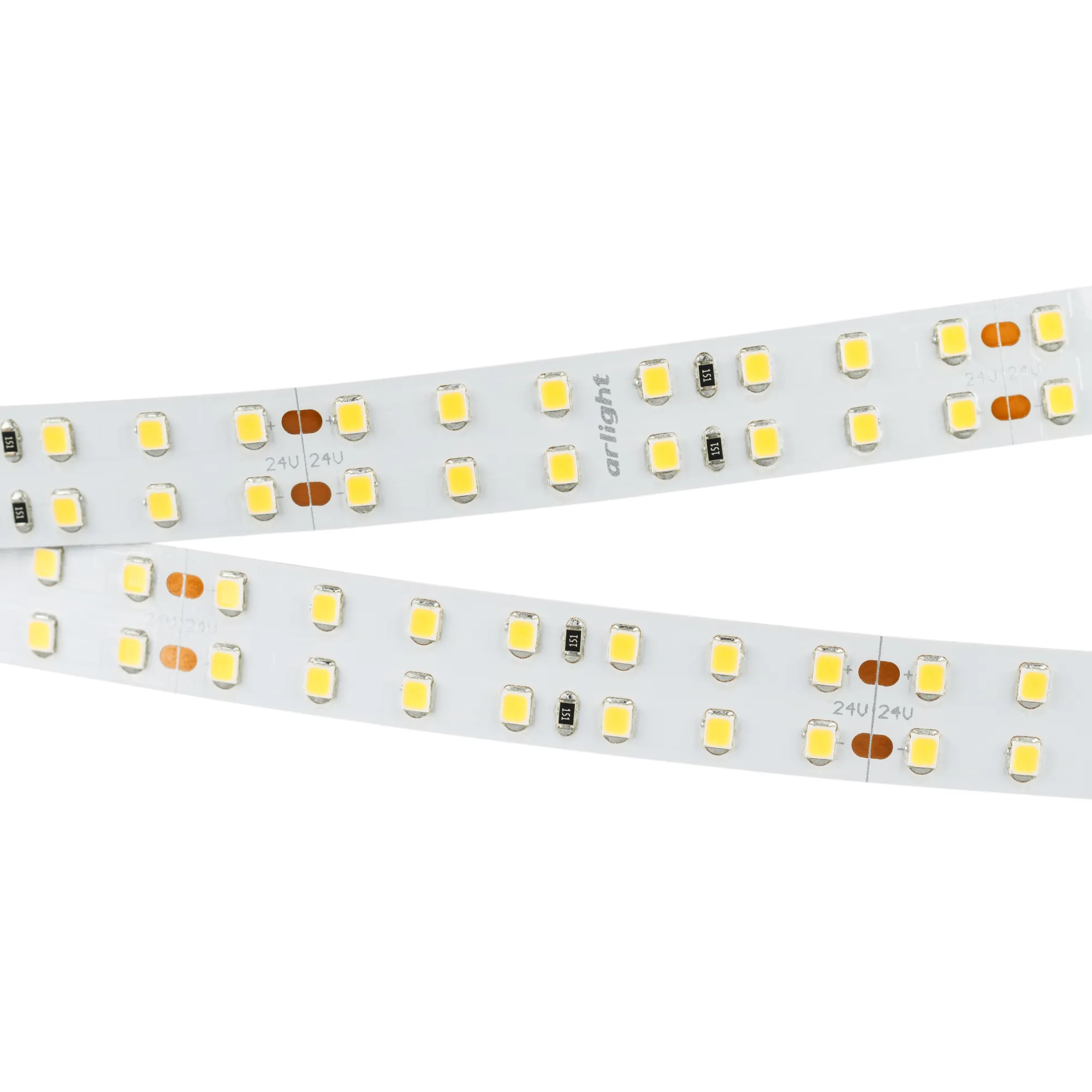 Лента светодиодная RT 2-5000 24V Warm2700 2x2 (2835, 980 LED, CRI98) (Arlight, 20 Вт/м, IP20)