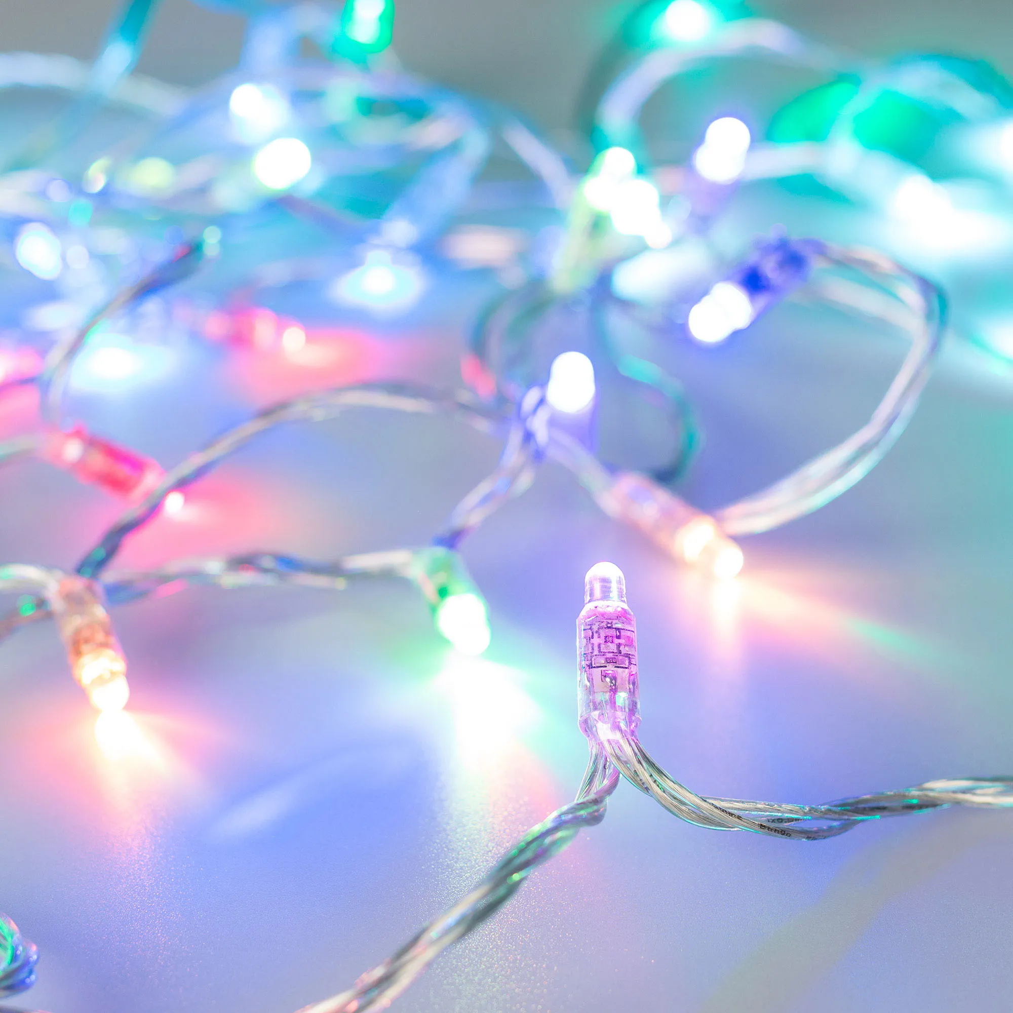 Светодиодная гирлянда ARD-STRING-CLASSIC-15000-CLEAR-100LED-LIVE RGB-SPI (12V, 53W) (Ardecoled, IP65) - изображение товара