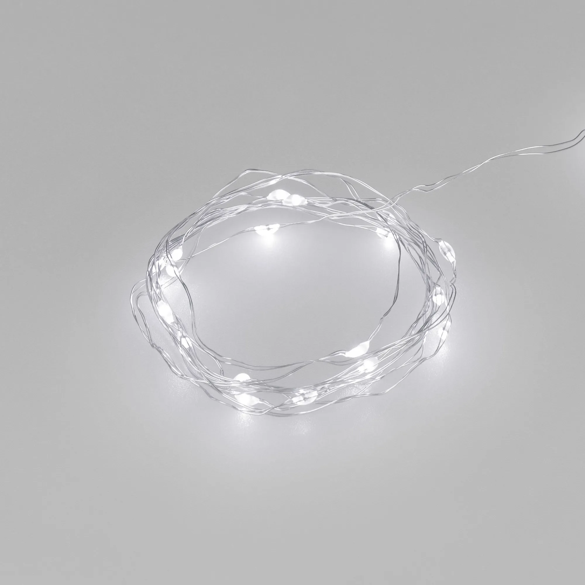 Светодиодная гирлянда ARD-DEW-HOME-2000-CLEAR-20LED-STD White6000 (1.5V, Battery Pack, Cork) (Ardecoled, IP20) - изображение товара