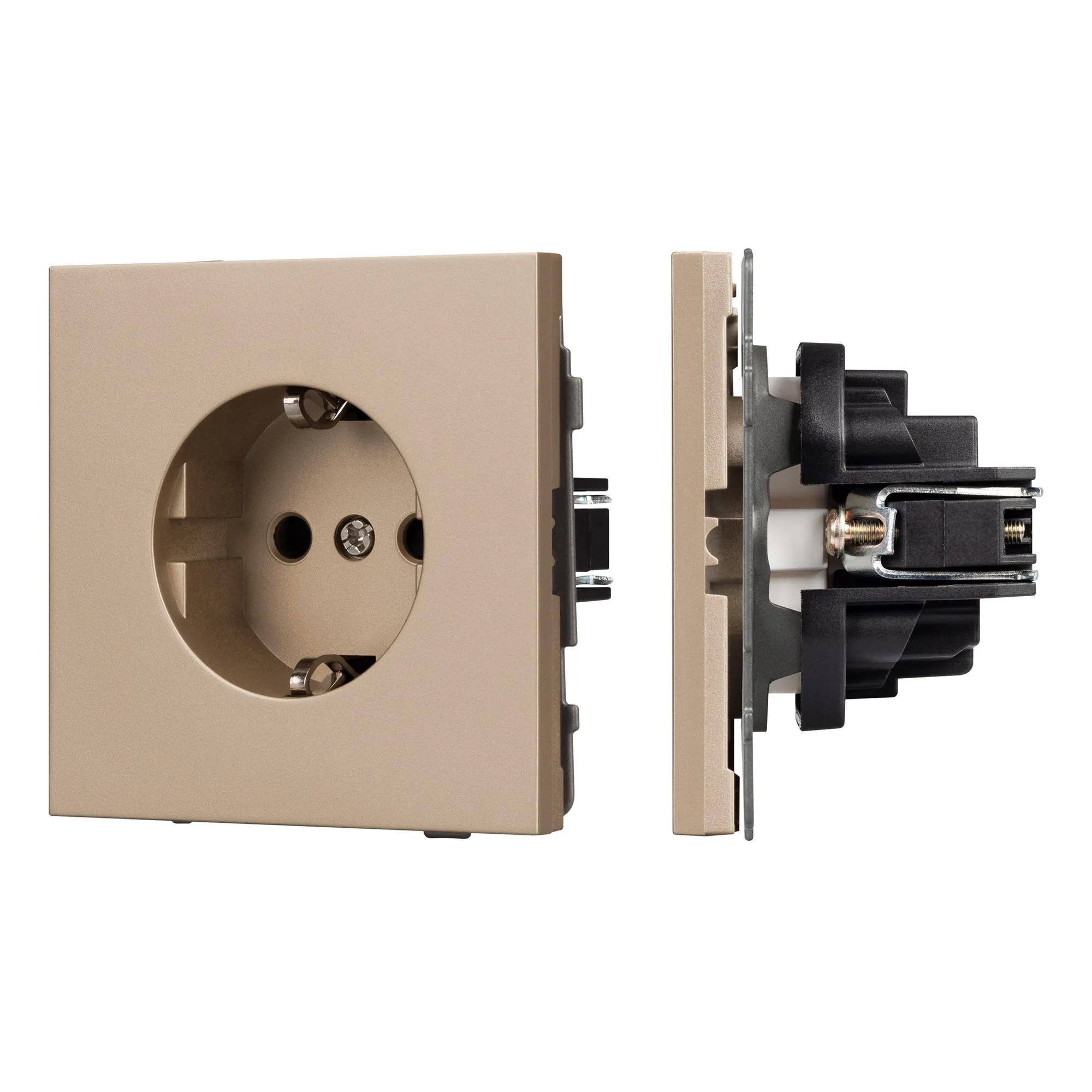 Механизм электрической розетки SCT-TENDO-MEU1-PL-GD (230V, 16A) (Arlight, -) - изображение товара