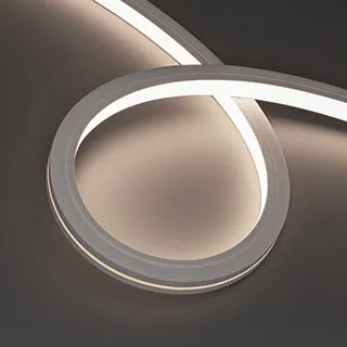 Лента герметичная MOONLIGHT-PRO-TOP-X320-20x20mm 48V White6000 (10 W/m, IP67, 30m, wire x2) (Arlight, Вывод боковой, 7 лет)