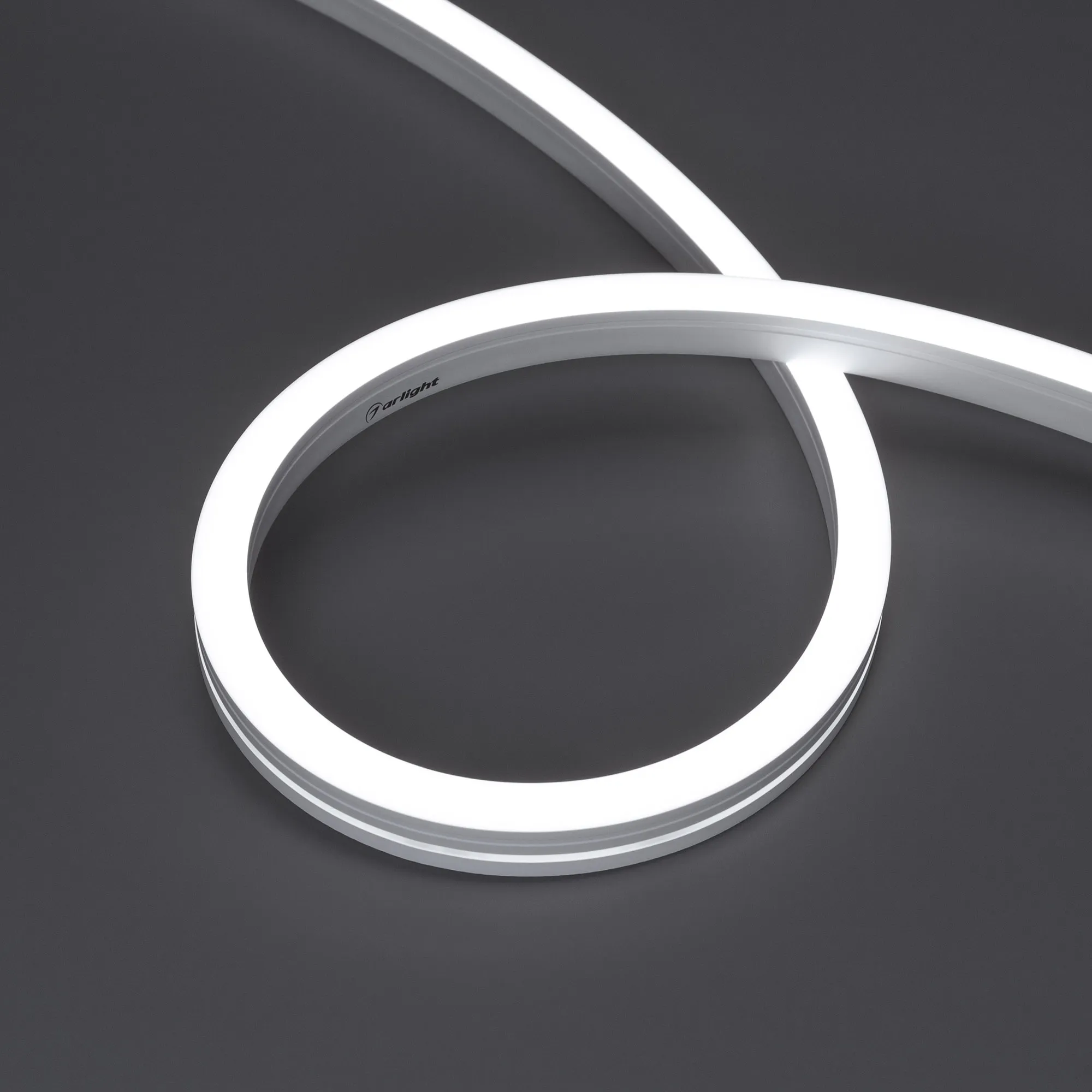 Лента светодиодная герметичная MOONLIGHT-SIDE-A140-12x17mm 24V White6000 (9.6 W/m, IP67, 5m, wire x2) (Arlight, Вывод боковой, 3 года) - изображение товара