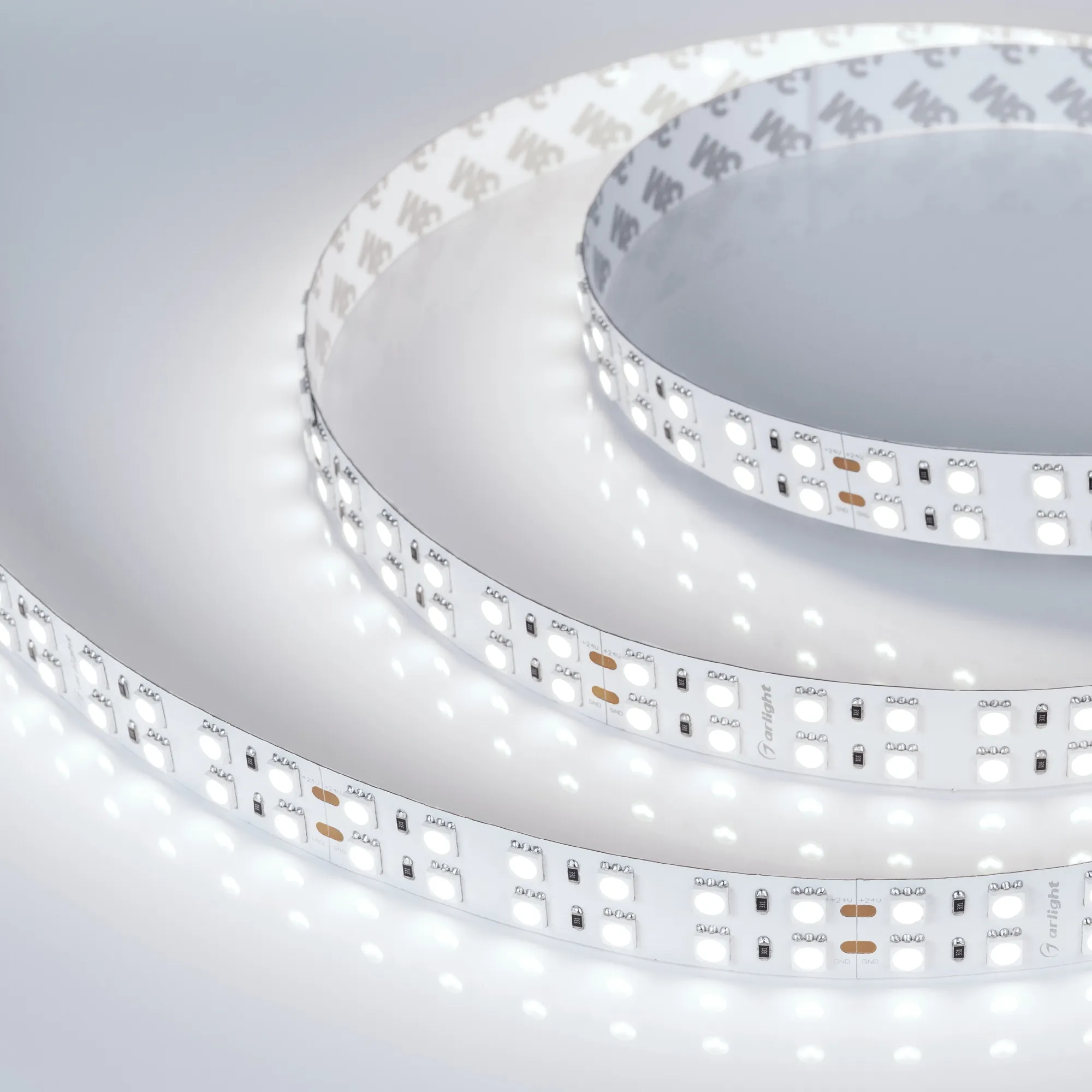 Лента светодиодная RT-B144-19mm 24V White6000 (34.4 W/m, IP20, 5060, 5m) (Arlight, Открытый)