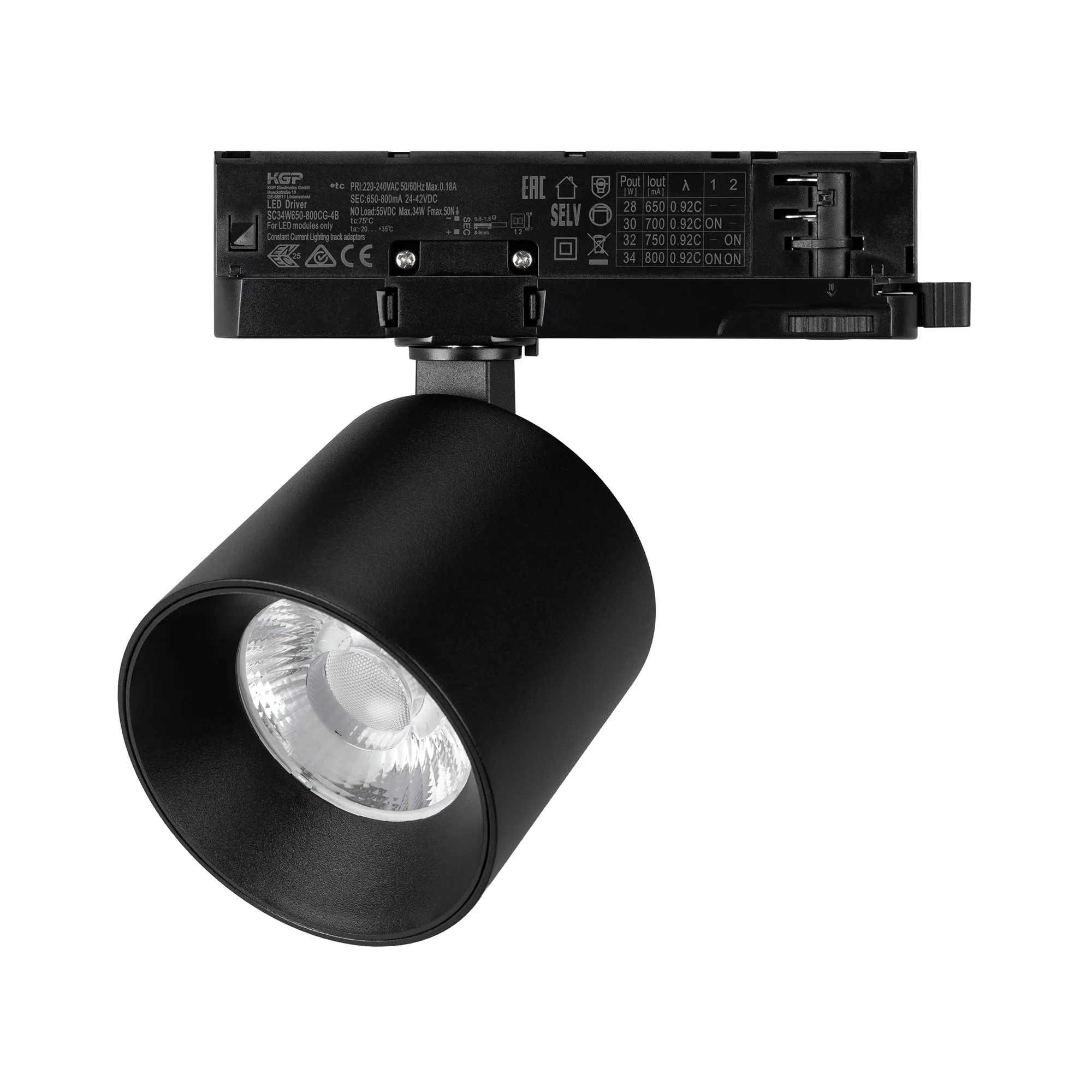 Светильник LGD-DYKE-4TR-R90-26W Day4000 (BK, 38 deg, 230V, DALI) (Arlight, IP20 Металл, 5 лет)